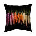 Begin Home Decor 26 x 26 in. Colorful Carrots-Double Sided Print Indoor Pillow 5541-2626-GA60